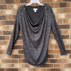 Carmen Marc Valvo Cowl Neck line Top, Sz.M